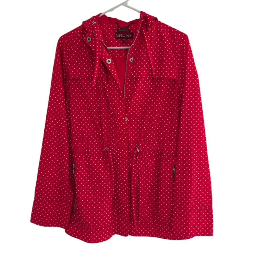 Merona Rain coat Women's Size Medium Water Resistant Rain Jacket